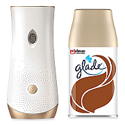Glade Automatic Spray Starter Kit, Spray Unit and Refill, White/Gold, Cashmere Woods (SJN343258)
