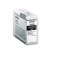 Epson T85080N (T850) UltraChrome, High-Yield Ink, Matte Black