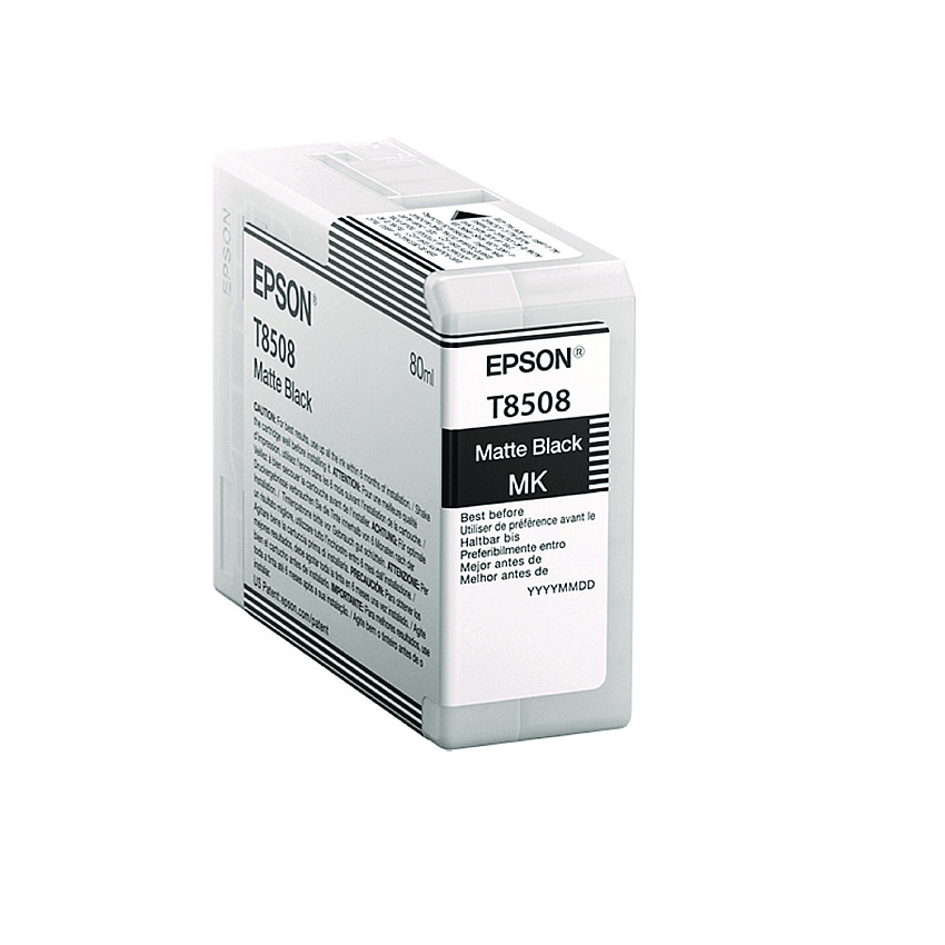 Epson T85080N (T850) UltraChrome, High-Yield Ink, Matte Black
