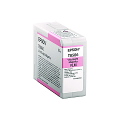 Epson T85060N (T850) UltraChrome High-Yield Ink, Vivid Light Magenta