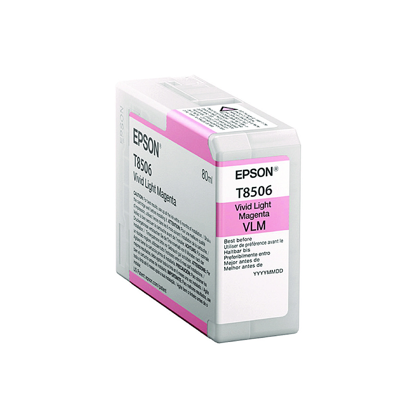 Epson T85060N (T850) UltraChrome High-Yield Ink, Vivid Light Magenta