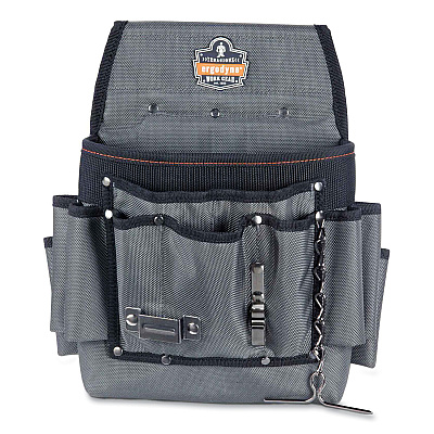 ergodyne Arsenal 5548 Electrician's Synthetic Pouch, 3.5 x 9.5 x 12.5, Polyester, Gray (EGO13648)