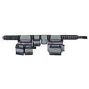 ergodyne Arsenal 5504 34-Pocket Synthetic Tool Rig, Fits Waist 40" to 54", Polyester, Gray (EGO13616)