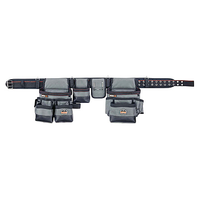 ergodyne Arsenal 5504 34-Pocket Synthetic Tool Rig, Fits Waist 40" to 54", Polyester, Gray (EGO13616)