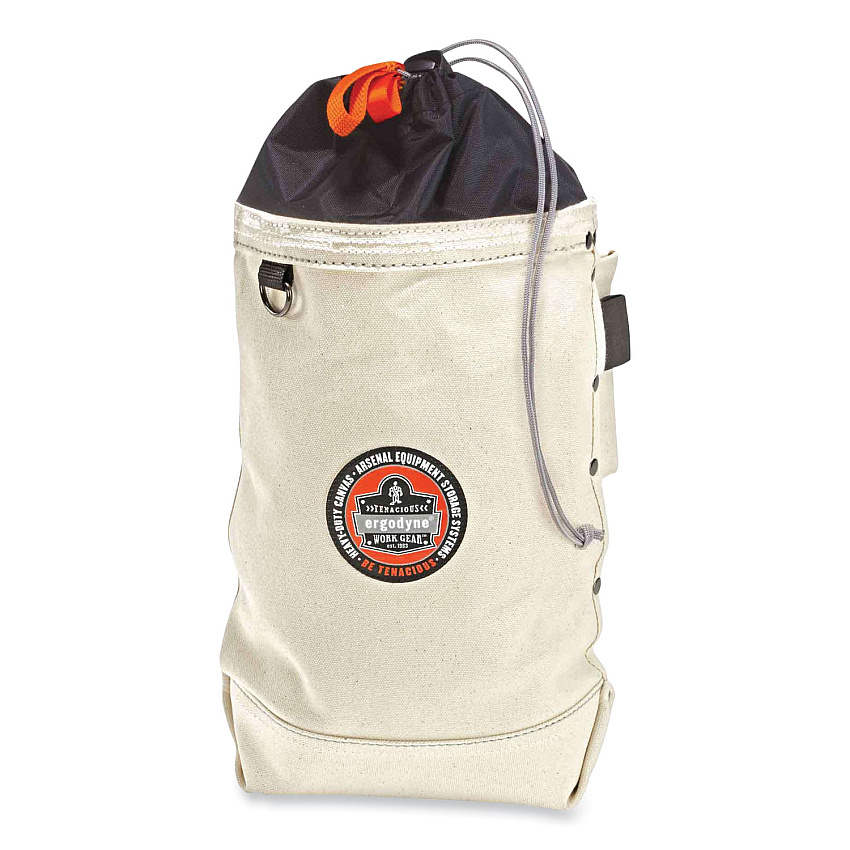 ergodyne Arsenal 5728 Topped Tall Bolt Bag, 5 x 10 x 13, Canvas, White (EGO14428)