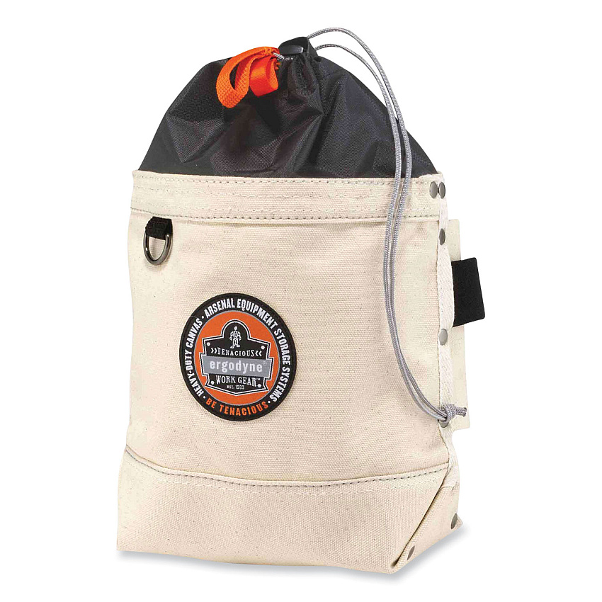 ergodyne Arsenal 5725 Topped Bolt Bag, 5 x 10 x 9, Canvas, White (EGO14425)