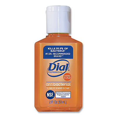 Dial Professional Gold Antibacterial Liquid Hand Soap, Floral Scent, 2 oz, 144/Carton (DIA32966)