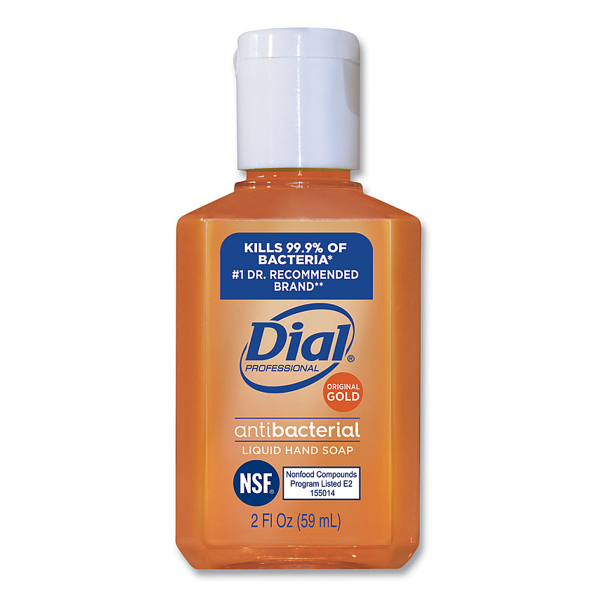 Dial Professional Gold Antibacterial Liquid Hand Soap, Floral Scent, 2 oz, 144/Carton (DIA32966)
