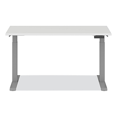 Alera AdaptivErgo Sit-Stand Three-Stage Electric Height-Adjustable Table with Memory Controls, 60 x 24 x 30" to 49", White (ALEHT3SAGBD)