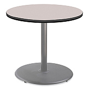 NPS Cafe Table, 36" Diameter x 30h, Round Top/Base, Gray Nebula Top, Gray Base (NPSCG13636RD1GY)
