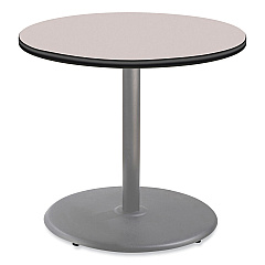 NPS Cafe Table, 36" Diameter x 30h, Round Top/Base, Gray Nebula Top, Gray Base (NPSCG13636RD1GY)