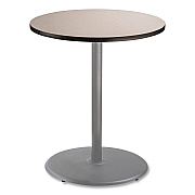 NPS Cafe Table, 36" Diameter x 42h, Round Top/Base, Gray Nebula Top, Gray Base (NPSCG13636RB1GY)