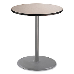 NPS Cafe Table, 36" Diameter x 42h, Round Top/Base, Gray Nebula Top, Gray Base (NPSCG13636RB1GY)