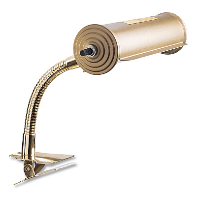 Oklahoma Sound Brass Reading Light, Gooseneck, 10" High, Gold (NPSBRL)
