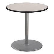 NPS Cafe Table, 36" Diameter x 36h, Round Top/Base, Gray Nebula Top, Gray Base (NPSCG13636RC1GY)