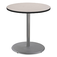 NPS Cafe Table, 36" Diameter x 36h, Round Top/Base, Gray Nebula Top, Gray Base (NPSCG13636RC1GY)