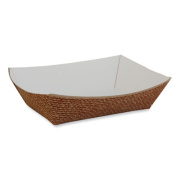 Hearthstone Food Trays, 1 lb Capacity, 5.15 x 3.59 x 1.48, Brown, Paper, 1,000/Carton
