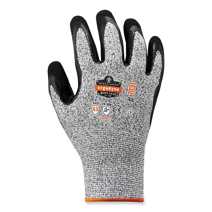 ergodyne ProFlex 7031-CASE ANSI A3 Nitrile-Coated CR Gloves, Gray, X-Large, 144 Pairs/Carton (EGO17885)