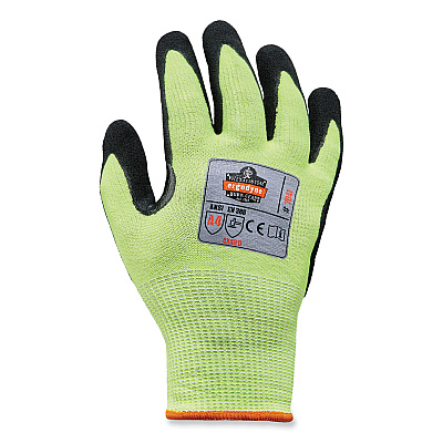 ergodyne ProFlex 7041 ANSI A4 Nitrile-Coated CR Gloves, Lime, X-Large, Pair (EGO17815)
