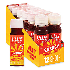 Vive Organic Energy+Focus, 2 oz Bottle, 12/Pack (GRR34800003)