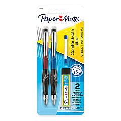 Paper Mate ComfortMate Ultra Pencil Starter Set, 0.5 mm, HB (#2), Black Lead, Assorted Barrel Colors, 2/Pack (PAP1738795)