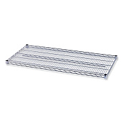 Alera Industrial Wire Shelving Extra Wire Shelves, 48w x 24d, Silver, 2 Shelves/Carton (ALESW584824SR)