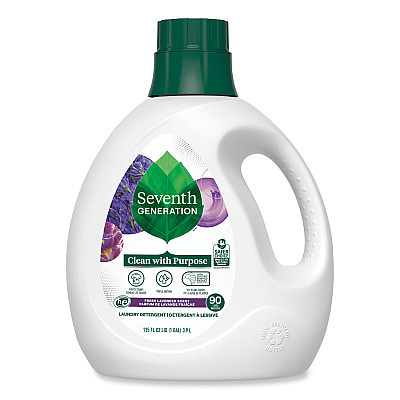 Seventh Generation Natural Liquid Laundry Detergent, Fresh Lavender, 135 oz Bottle, 4/Carton (SEV45064CT)