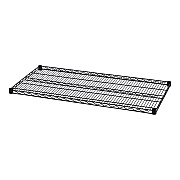 Alera Industrial Wire Shelving Extra Wire Shelves, 48w x 24d, Black, 2 Shelves/Carton (ALESW584824BL)