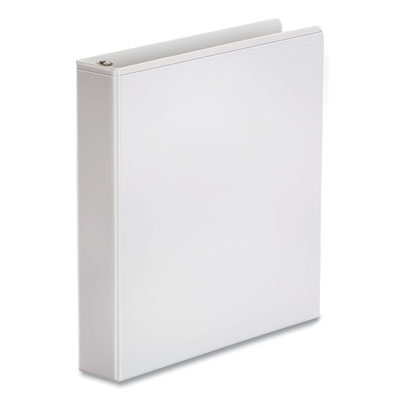 Universal Economy Round Ring View Binder, 3 Rings, 1.5" Capacity, 11 x 8.5, White, 12/Carton (UNV20972CT)