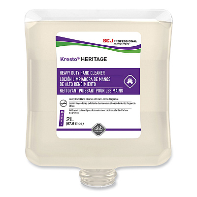 SC Johnson Professional Kresto Heritage Heavy Duty Hand Cleaner Refill, Fresh Scent, 2 L, 4/Carton (09107)