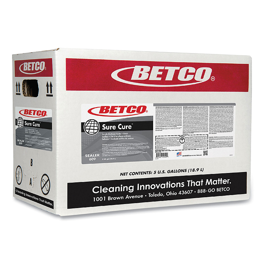 Betco Sure Cure Urethane Fortified Sealer/Finish, 5 gal Bag-in-Box (BET609B500)