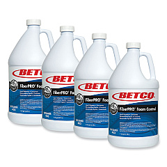 Betco FiberPro Foam Control Liquid Defoamer, 1 gal Bottle, 4/Carton (BET4030400)