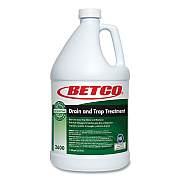 Betco BioActive Solutions Drain and Trap Treatment, Ocean Scent, 1 gal Bottle, 4/Carton (BET26000400)