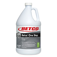 Betco One Step Floor Restorer, Lemon Scent, 1 gal Bottle, 4/Carton (BET6180400)