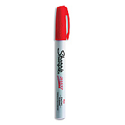 Sharpie Permanent Paint Marker, Fine Bullet Tip, Red (SAN35535)