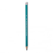 Prismacolor Turquoise Drawing Pencil, 2 mm, 4B, Black Lead, Turquoise Barrel, Dozen (2268)