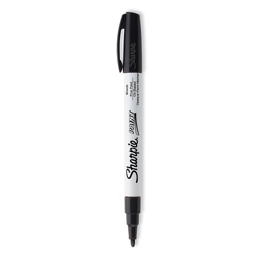 Sharpie Permanent Paint Marker, Fine Bullet Tip, Black (SAN35534)