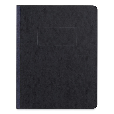 Universal Pressboard Report Cover, Two-Piece Prong Fastener, 3" Capacity, 8.5 x 11, Black/Black (UNV80571)