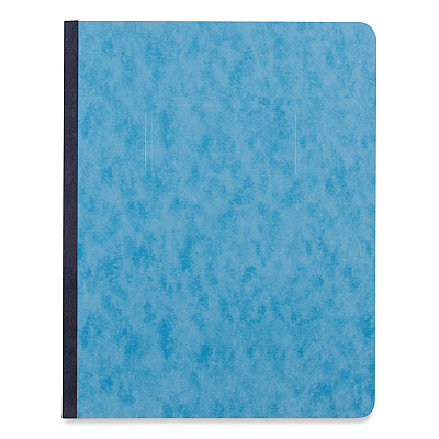 Universal Pressboard Report Cover, Two-Piece Prong Fastener, 3" Capacity, 8.5 x 11, Light Blue/Light Blue (UNV80572)