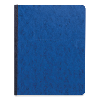 Universal Pressboard Report Cover, Two-Piece Prong Fastener, 3" Capacity, 8.5 x 11, Dark Blue/Dark Blue (UNV80573)