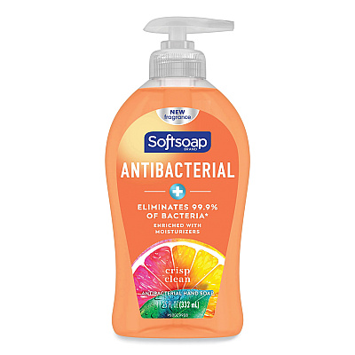 Softsoap Antibacterial Hand Soap, Crisp Clean Scent, 11.25 oz, 6/Carton (CPC44571)
