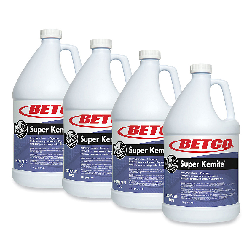 Betco Super Kemite Butyl Degreaser, Cherry Scent, 1 gal Bottle, 4/Carton (BET1030400)