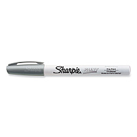 Sharpie Permanent Paint Marker, Fine Bullet Tip, Silver (SAN35545)
