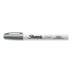 Sharpie Permanent Paint Marker, Fine Bullet Tip, Silver (35545)