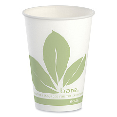 Solo Bare Eco-Forward Paper Cold Cups, 7 oz, Green/White, 100/Sleeve, 20 Sleeves/Carton (SCCR7BBBB)