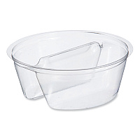 Dart Plastic Cup Insert, 3.5 oz, 3.6" Diameter x 1.3"h, Clear, 1,000/Carton (DCCPF35C2)