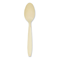 Solo Impress Heavyweight Full-Length Polystyrene Cutlery, Teaspoon, Champagne, 1,000/Carton (SCCHSATX)