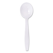 Solo Guildware Extra Heavyweight Plastic Cutlery, Soup Spoons, White, 1,000/Carton (SCCGD8SW)