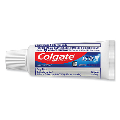 Colgate Toothpaste, Personal Size, 0.85 oz Tube, Unboxed, 240/Carton (CPC09782)