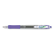 Zebra ECO Jimnie Clip Ballpoint Pen, Retractable, Medium 1 mm, Blue Ink, Clear/Blue Barrel, 12/Pack (ZEB22520)